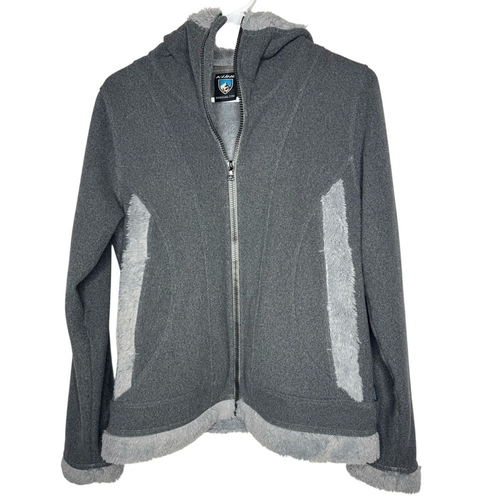 Kuhl Womens Full‎ Zip Fleece Lined Hooded Jacket Sz M Outdoor Hiking Walking